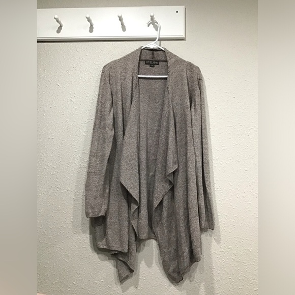 Barefoot Dreams Calypso Wrap Cardigan 2X Bamboo Chic Lite Knit Taupe Open Front - Picture 1 of 5